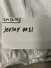 Used Football Jersey--White #51