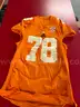 Used Football Jersey--Orange #78