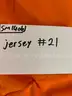 Used Football Jersey--Orange #21