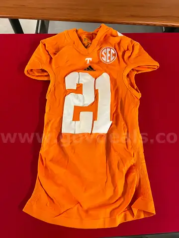 Used Football Jersey--Orange #21