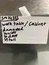 Stainless Steel Work Table/Cabinet **Damaged