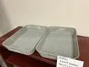 2 Plastic Storage baskets