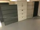 4 Assorted Lateral File Cabinets(5 Drawer)