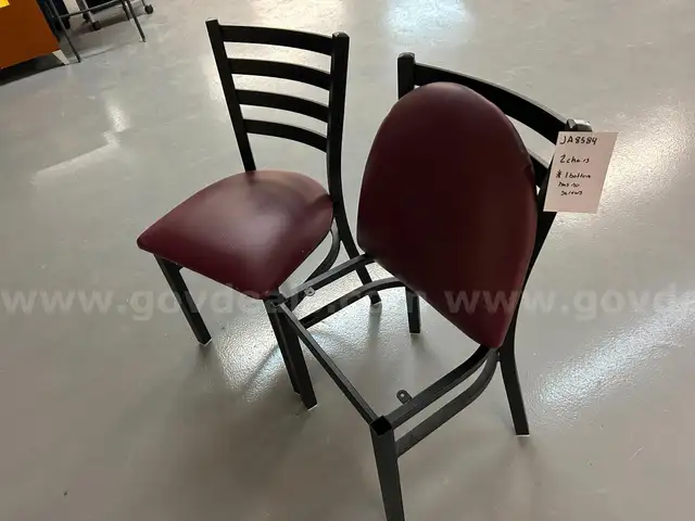 2 dining Chairs MISSING SCREWS