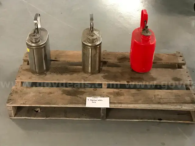 3 Assorted Safety Cans