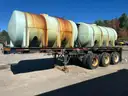 1952 Fruehauf Trailer w/ 2 qty 2,635 gal poly tanks
