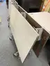 Two Folding Tables with Wheels