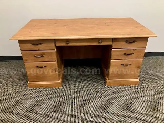 Wooden Desk &#x26; Drawer Set