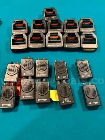 Lot of Motorola Minitor V pagers & chargers