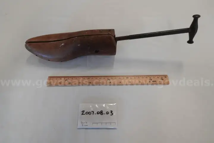 pair of shoes and shoe stretchers
