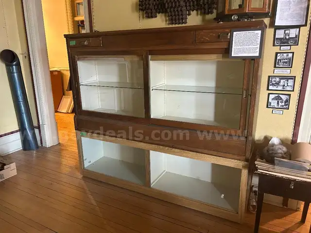 two display cases