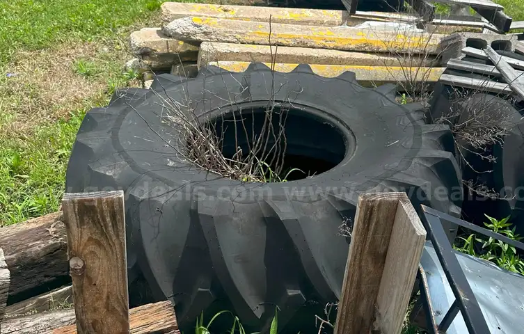 2 - LARGE TRACTOR TIRES