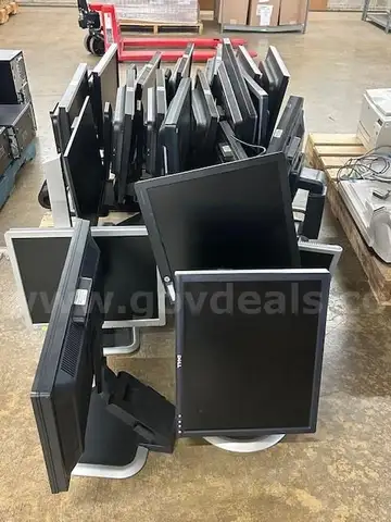 One (1) Lot of Used Monitors - No Cords