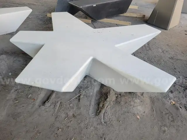 Specialty Tables and Benches (Concrete Star Shaped) (6pcs)