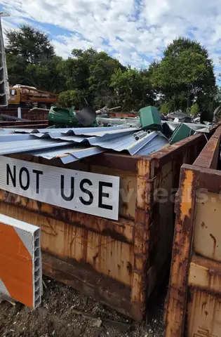 Dumpster of Mixed Metal Scrap