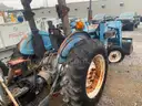TRACTOR WITH FRONT END LOADER AND BACKHOE