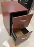 2 drawer filing wooden cabinet