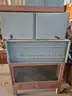 Set of metal office storage items