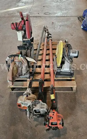 Pallet of gas-powered saws (6)