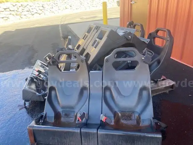 Rear plastic passenger seat