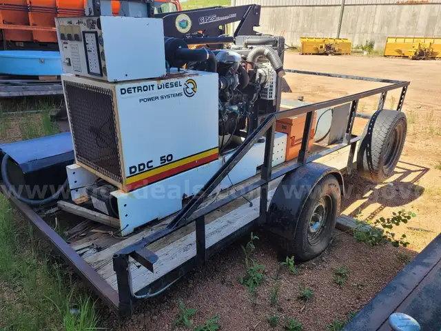 Detroit DDC50 6&#x27; x 12&#x27; Generator Trailer
