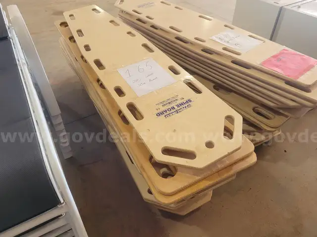 Lot of 10 Wood Spine Boards - Never Used