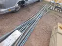Lot of Metal Fencing Pipe approx 16&#x27; x 1 3/4&#x22;