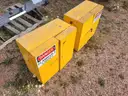 Lot of 2 Metal Shop Cabinets