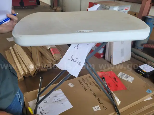 Lot of 15 Small Folding Tables
