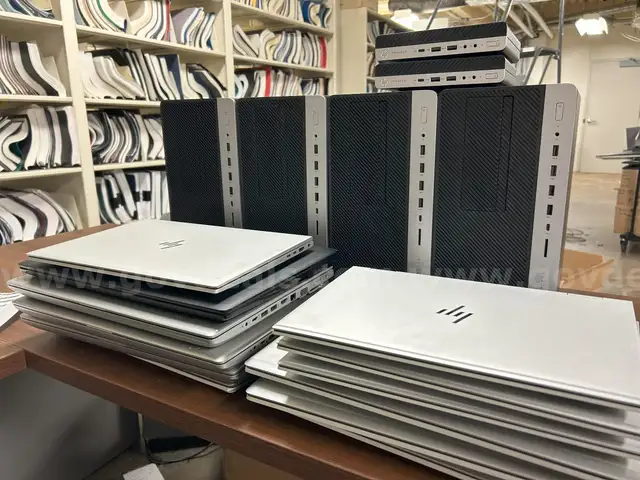 Lot of 12 Laptops and 6 Desktops