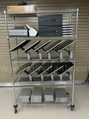 Lot of 25 Laptops, 10 All in Ones, 7 Desktops, and 2 Scanners