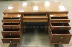 Wood Desk w/glass top