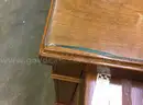 Wood Desk w/glass top