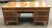 Wood Desk w/glass top