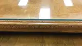 Wood Desk w/glass top