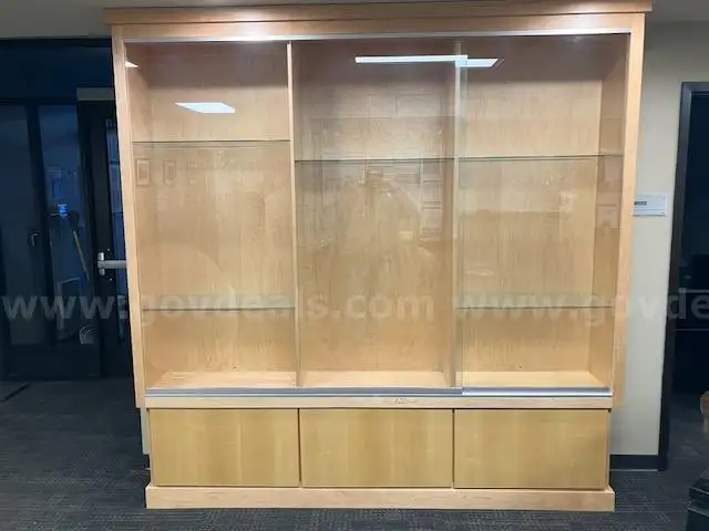 Wood Display Cabinet