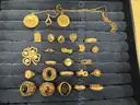 Assorted Gold Items (14k/18k), approx. 94g total. Includes Rings, Pendants, etc.