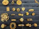 Assorted Gold Items (14k/18k), approx. 94g total. Includes Rings, Pendants, etc.