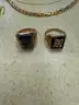 Collection of yellow gold jewelry, various pieces including 14k and 10k items