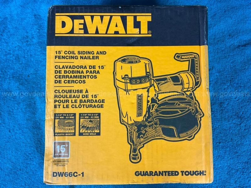 Dewalt 15 coil best sale siding and fencing nailer