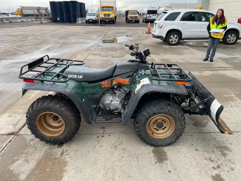 1996 Arctic Cat Bearcat 454 4WD ATV w/ Plow | AllSurplus