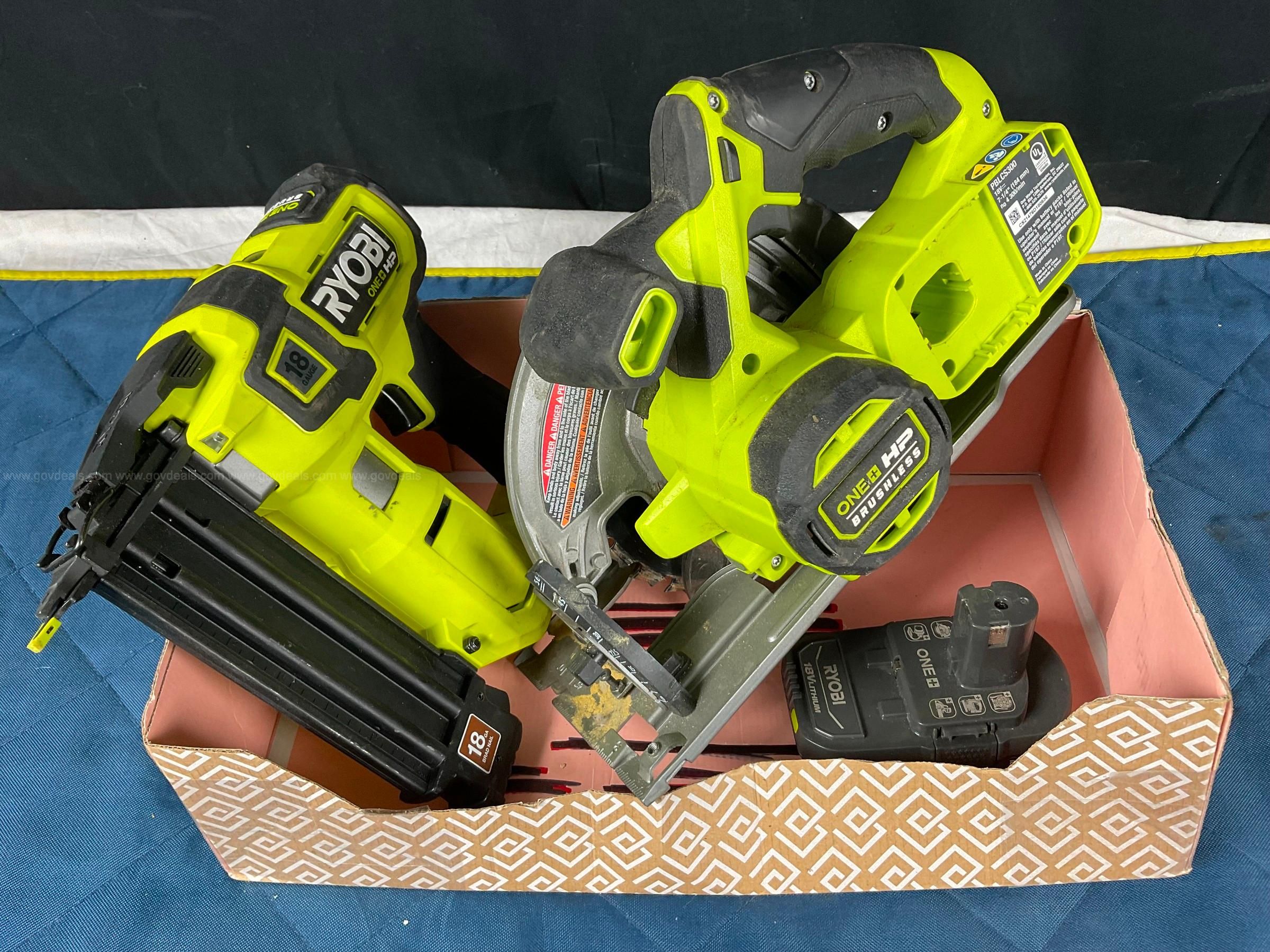 Ryobi 2 in 1 deals brad nailer