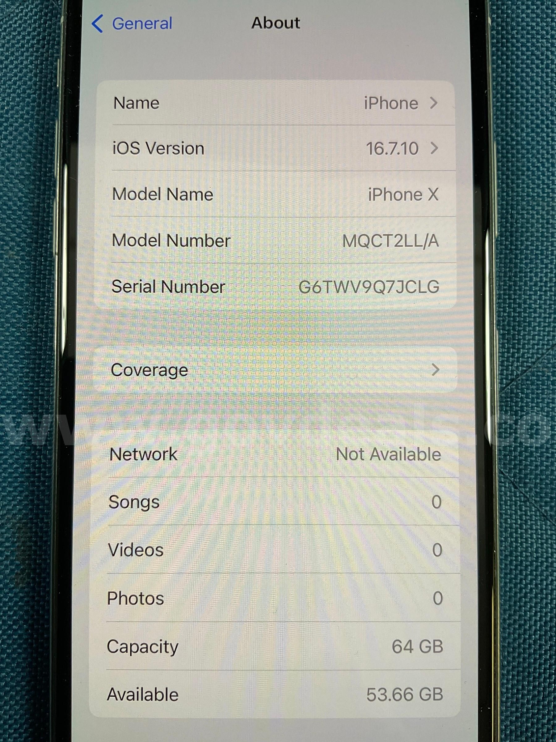 Apple - 中古iPhoneX IMEI：356741081197559 Apple iPhone X Unlocked Various Colors 64GB 256GB Smartphone