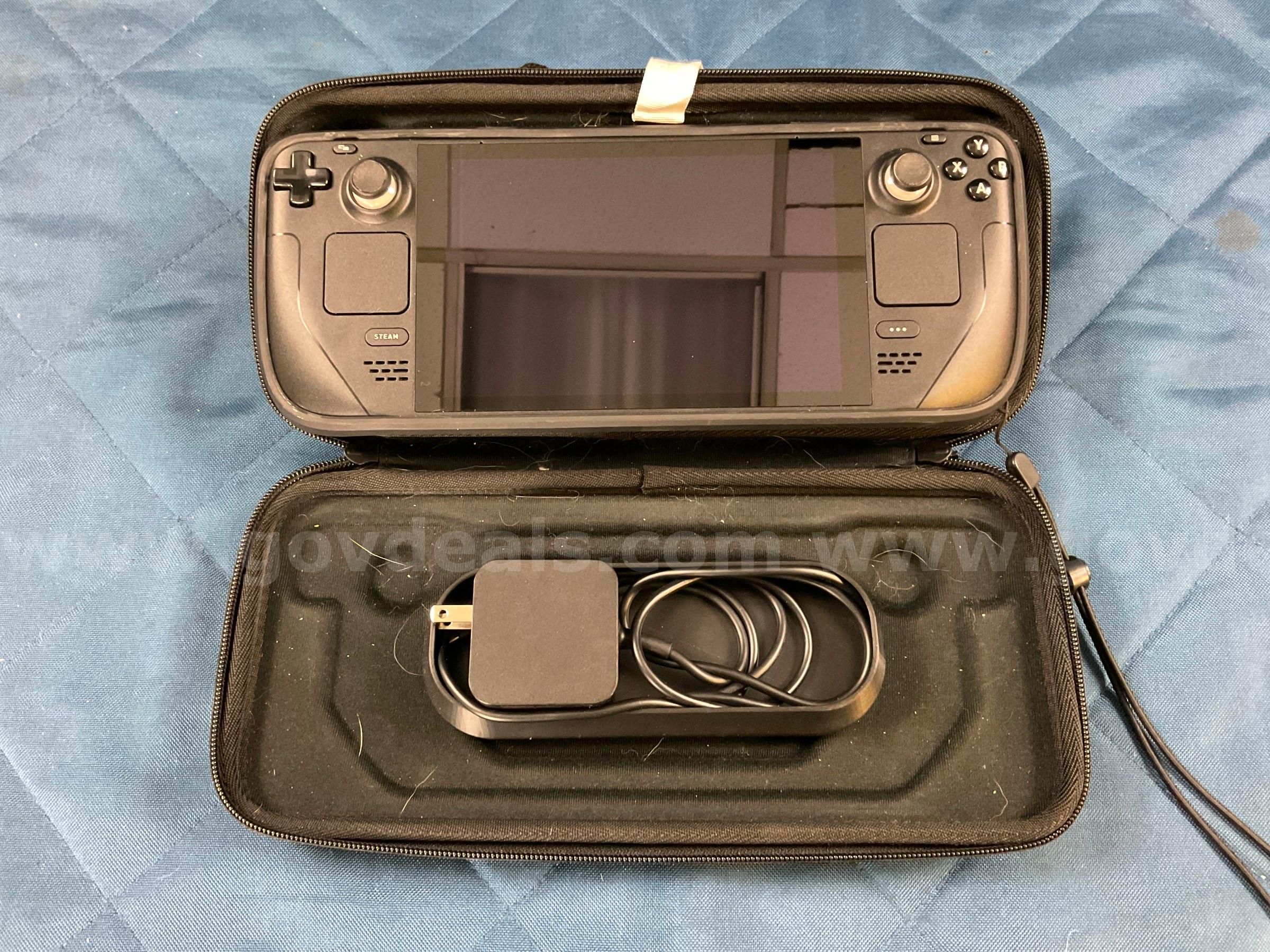 Valve Steam Deck Portable Gaming Console, Model 1010 With Case & Accessory  | AllSurplus