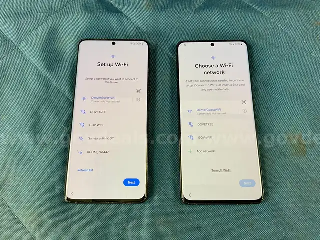 2 - Samsung Galaxy (User Locked) S21 Ultra 5G Cell Phones Model SM-G998U, Both Power On
