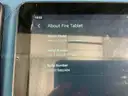 3 - Amazon Fire (Unlocked) HD 8 Tablets, 10th Gen 25 GB Model K72LL4, All Power On (1 - Cracked Screen)