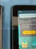 3 - Amazon Fire (Unlocked) HD 8 Tablets, 10th Gen 25 GB Model K72LL4, All Power On (1 - Cracked Screen)