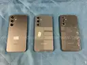 3 - Samsung (User-Locked) Cell Phones, All Power On