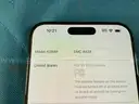 Apple iPhone (User-Locked) Model A2849, 256 GB, IMEI 350278026960425, Powers On