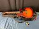 Alvarez Acoustic Electric Guitar Model RG260CESB with Fender Strap and Gator Cases Storage Bag